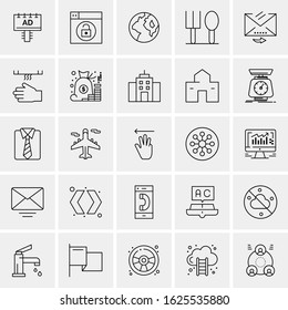 25 Universal Icons Vector illustration
