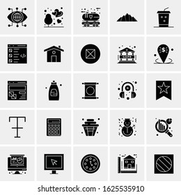 25 Universal Icons Vector illustration