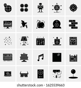 25 Universal Icons Vector illustration