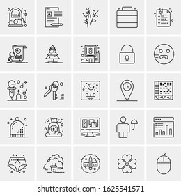 25 Universal Icons Vector illustration
