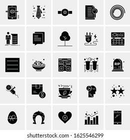 25 Universal Icons Vector illustration