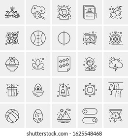 25 Universal Icons Vector illustration