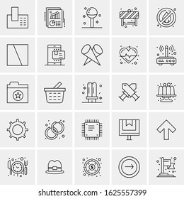25 Universal Icons Vector illustration