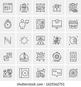 25 Universal Icons Vector illustration