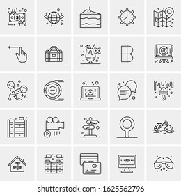 25 Universal Icons Vector illustration