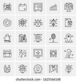 25 Universal Icons Vector illustration