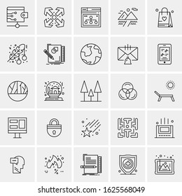 25 Universal Icons Vector illustration