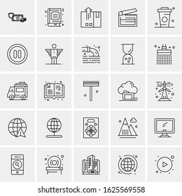 25 Universal Icons Vector illustration