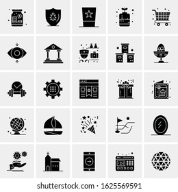 25 Universal Icons Vector illustration