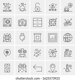 25 Universal Icons Vector illustration