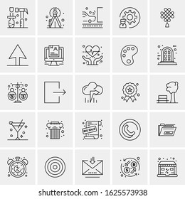 25 Universal Icons Vector illustration