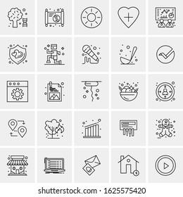 25 Universal Icons Vector illustration