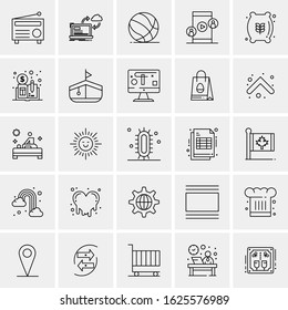 25 Universal Icons Vector illustration