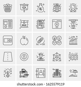 25 Universal Icons Vector illustration