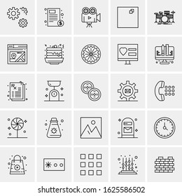 25 Universal Icons Vector illustration