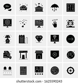 25 Universal Icons Vector illustration