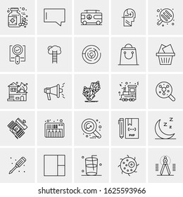 25 Universal Icons Vector illustration