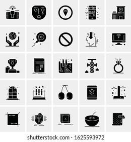 25 Universal Icons Vector illustration