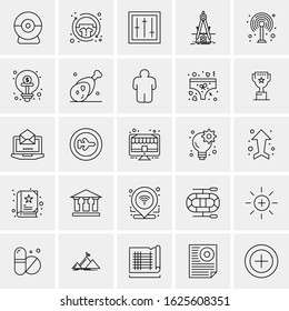 25 Universal Icons Vector illustration