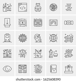 25 Universal Icons Vector illustration