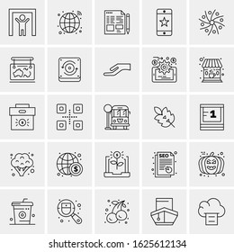 25 Universal Icons Vector illustration