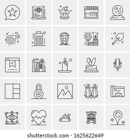 25 Universal Icons Vector illustration