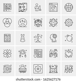 25 Universal Icons Vector illustration
