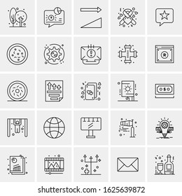 25 Universal Icons Vector illustration