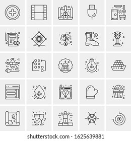 25 Universal Icons Vector illustration