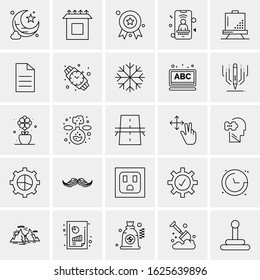 25 Universal Icons Vector illustration