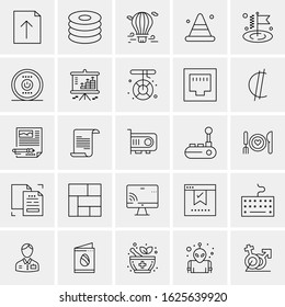 25 Universal Icons Vector illustration