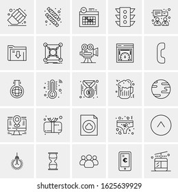 25 Universal Icons Vector illustration