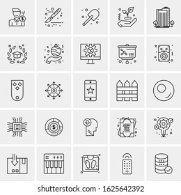 25 Universal Icons Vector illustration