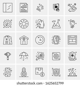 25 Universal Icons Vector illustration