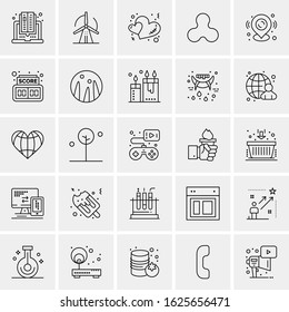25 Universal Icons Vector illustration