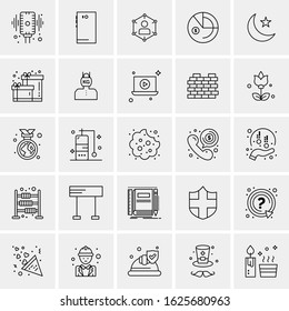 25 Universal Icons Vector illustration