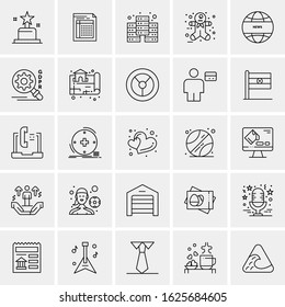 25 Universal Icons Vector illustration