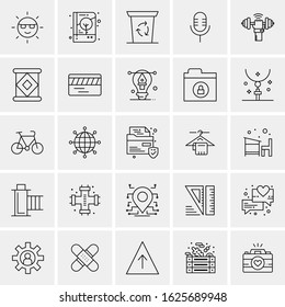 25 Universal Icons Vector illustration