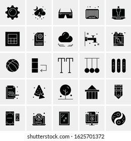 25 Universal Icons Vector illustration