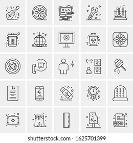 25 Universal Icons Vector illustration