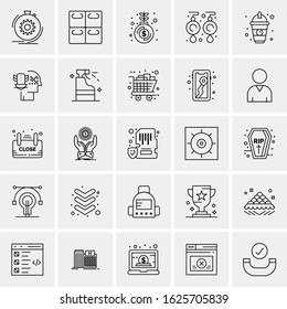 25 Universal Icons Vector illustration