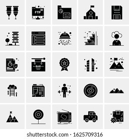 25 Universal Icons Vector illustration