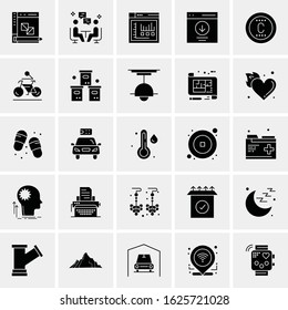 25 Universal Icons Vector illustration