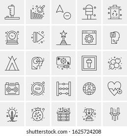25 Universal Icons Vector illustration