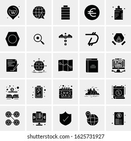 25 Universal Icons Vector illustration