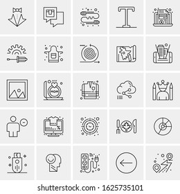 25 Universal Icons Vector illustration