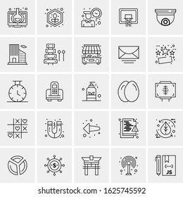 25 Universal Icons Vector illustration