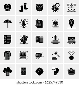 25 Universal Icons Vector illustration