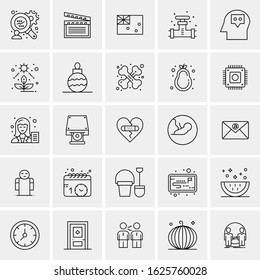 25 Universal Icons Vector illustration