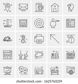 25 Universal Icons Vector illustration